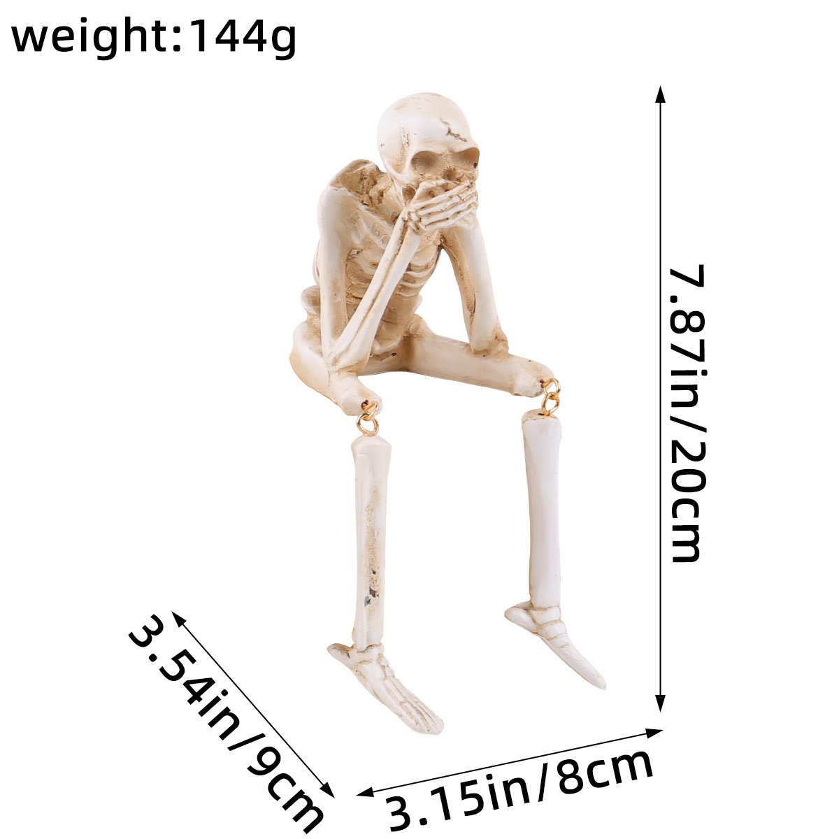 đ„LAST DAY 49% OFFđ„See Speak Hear No Evil Skeleton Figurines
