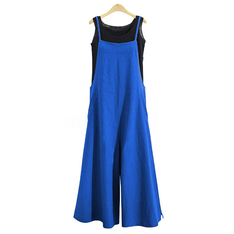 11 Colors Women's Sleeveless Oversized Casual Jumpsuit