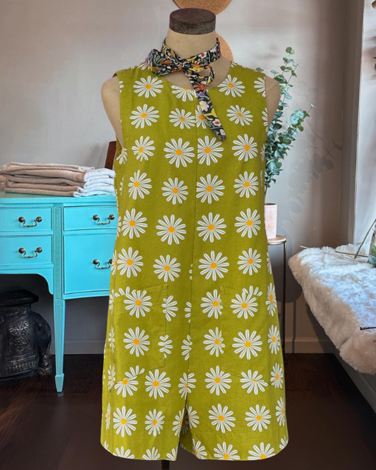 Full Floral Sleeveless Jumpsuit