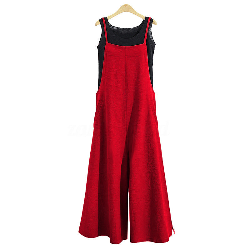 11 Colors Women's Sleeveless Oversized Casual Jumpsuit