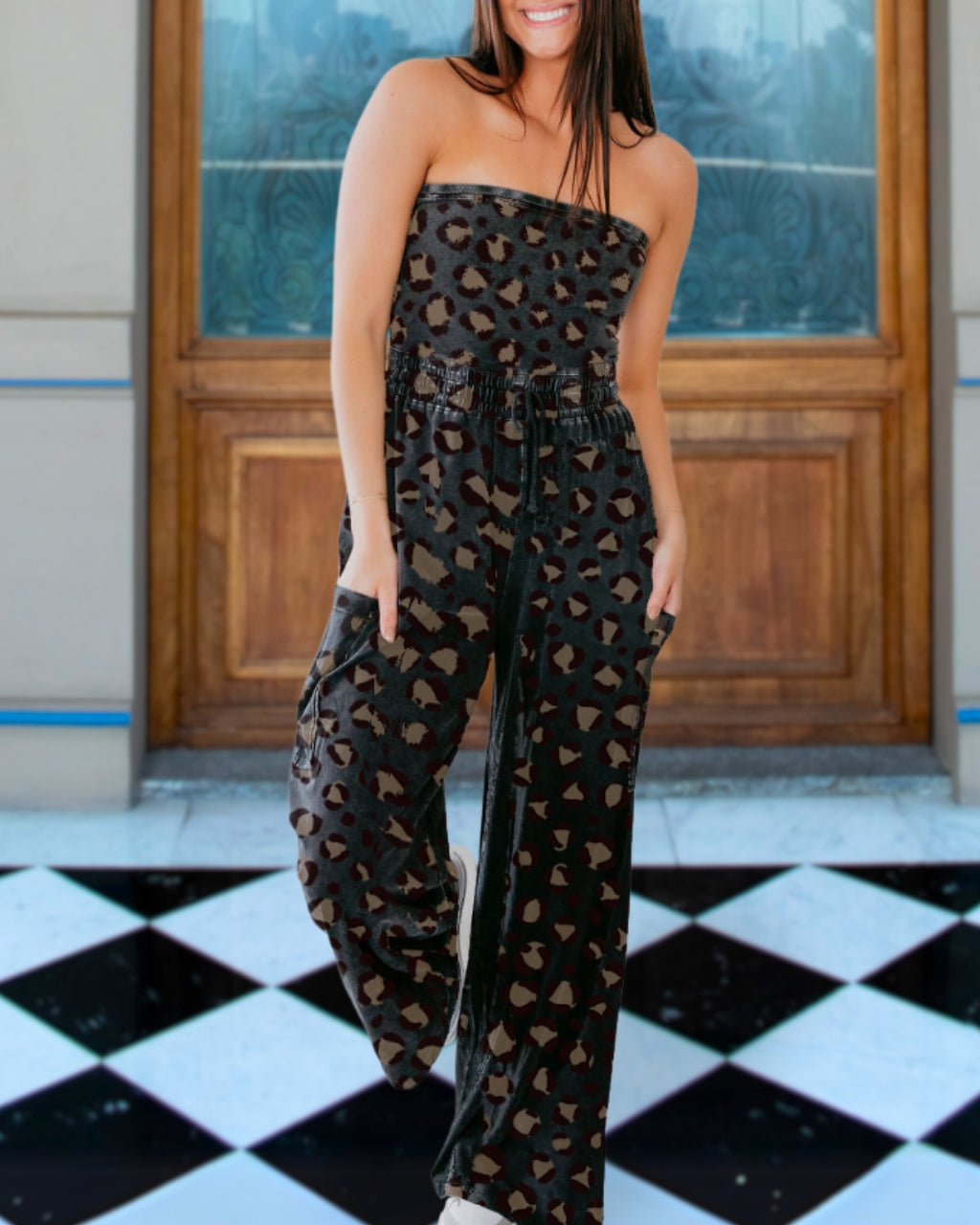 Western Leopard Jumpsuit