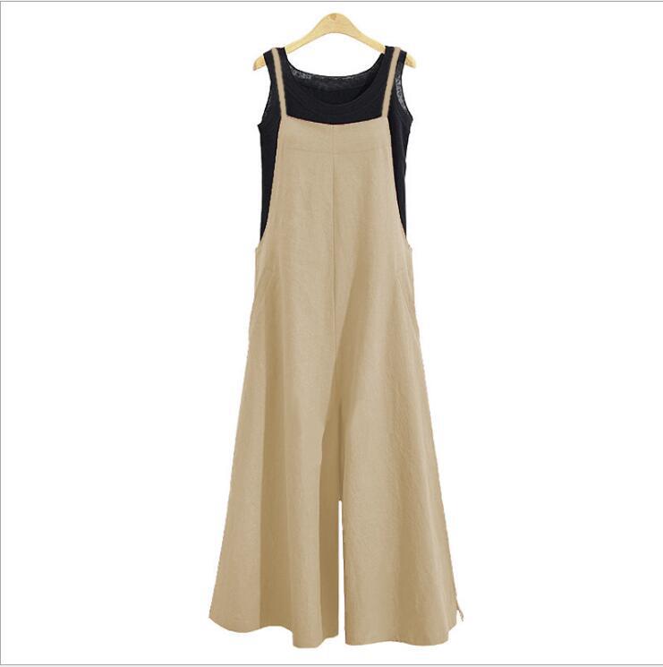 11 Colors Women's Sleeveless Oversized Casual Jumpsuit